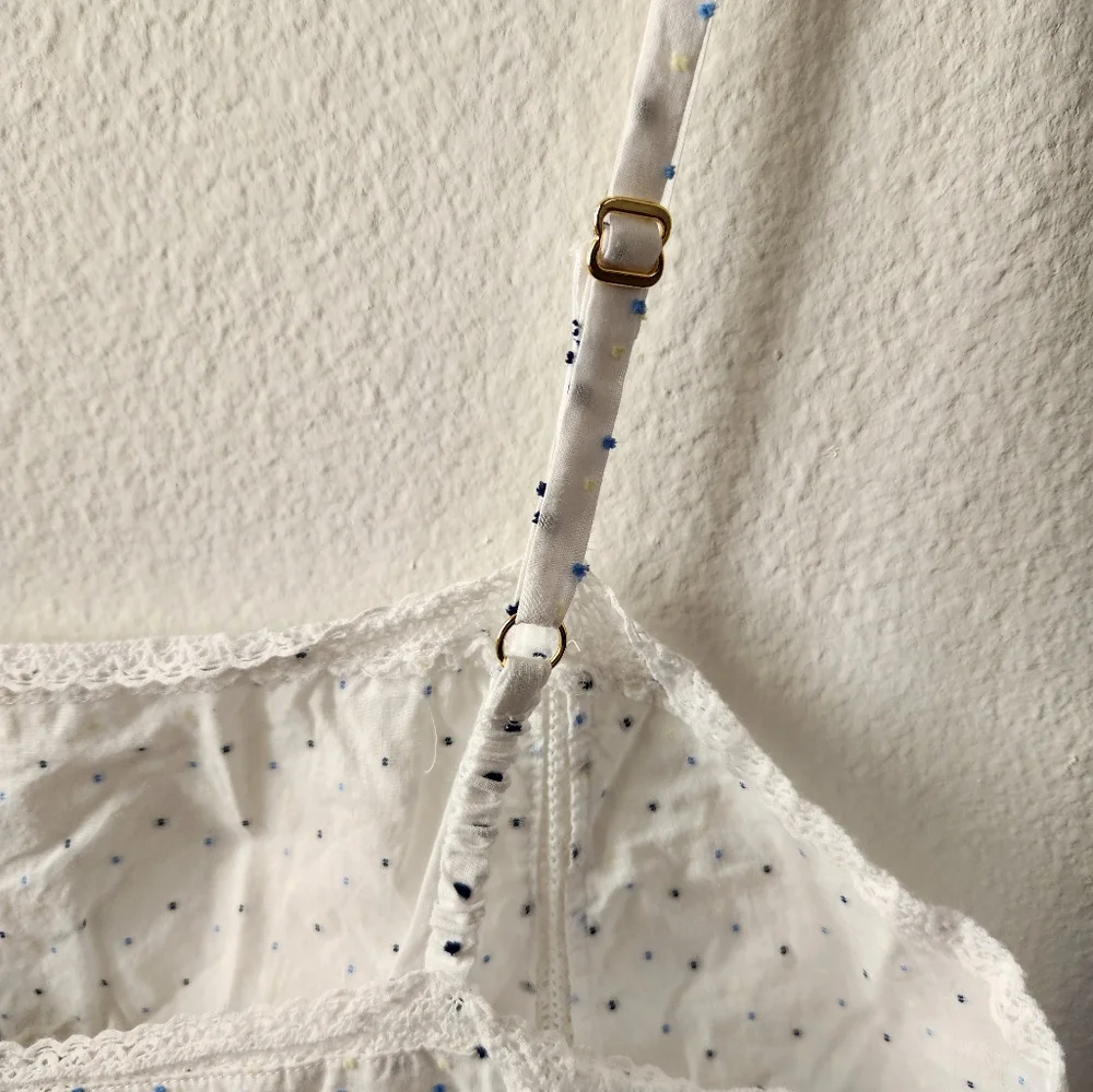 Kate Spade Sleepwear Chemise‎ Nightgown White Polka Dot Women’s Extra Large XL